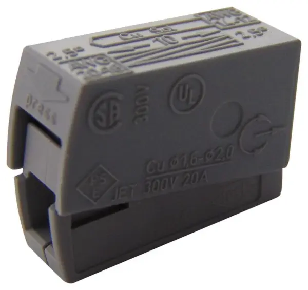 WAGO 224-101 Γκρι Συνδετήρας Φωτισμού, 2.5mm², 24A