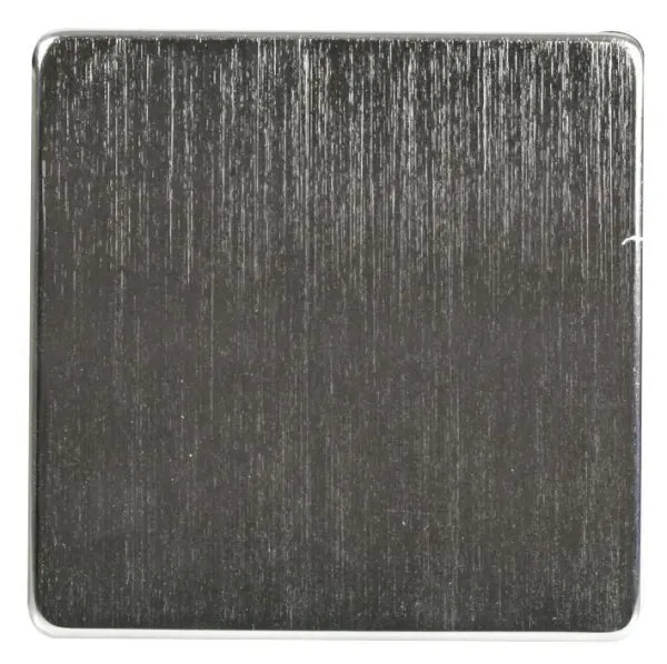 CRABTREE 1 Gang Afdekplaat, Satin Chrome