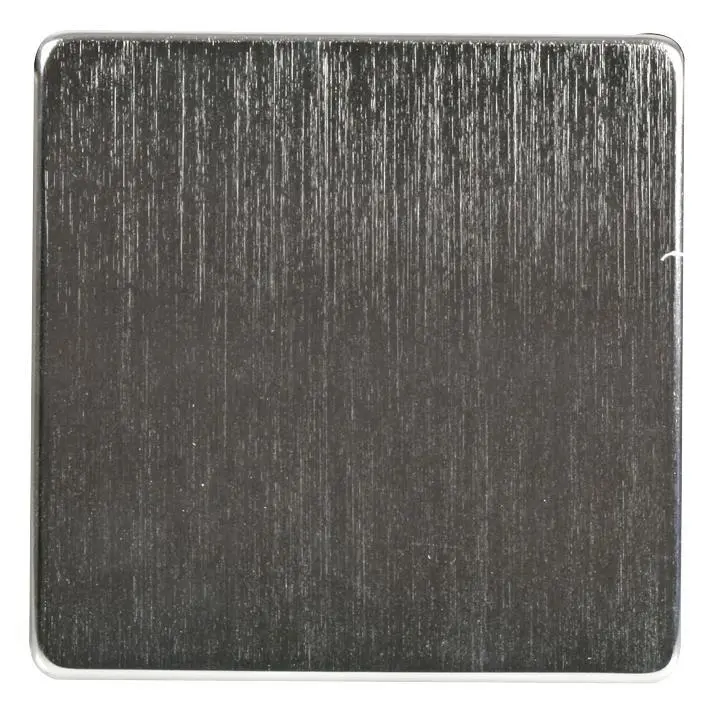 CRABTREE Placa de Cobertura 1 Módulo, Color Cromo Satinado