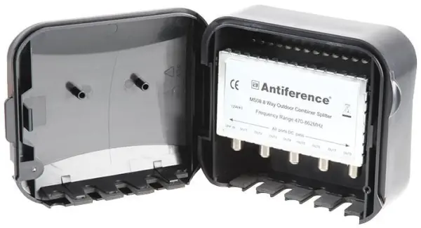 ANTIFERENCE מחלק/משלב 8 יציאות מסוג F סדרת 75 עם סינון LTE