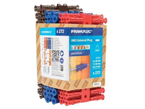 Rawlplug UNO Mixed Universal Wall Plugs (Pack of 272)