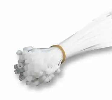 PRO POWER - Attaches câbles naturelles Nylon 6.6, Pack de 100 (250mm x 4.5mm) -