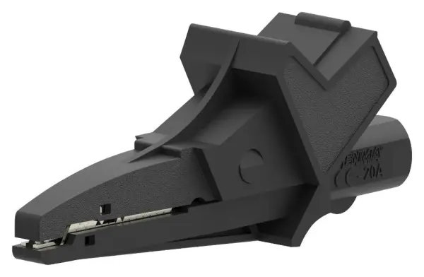 Pince crocodile isolée TENMA 20A 4mm, Noir
