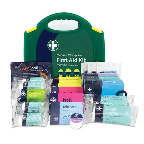 Timco Workplace First Aid Kit - Medium, BS8599-1 Compliant