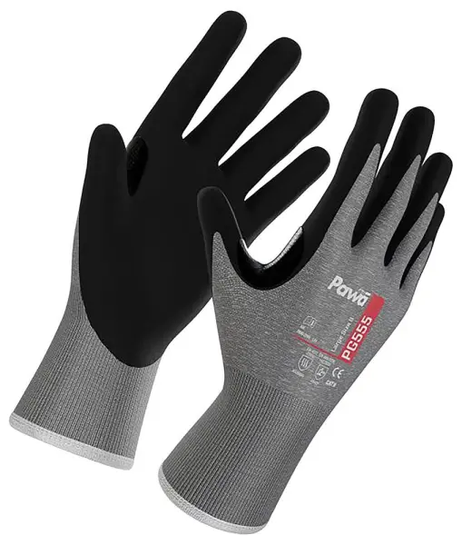 PAWA Heat & Cut Resistant Level F Gloves, Grey/Black, Large