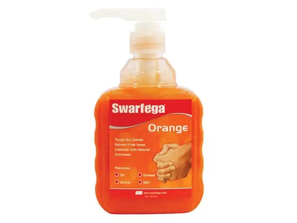 Swarfega® Limpiador de Manos Naranja en Botella con Dosificador, 450ml