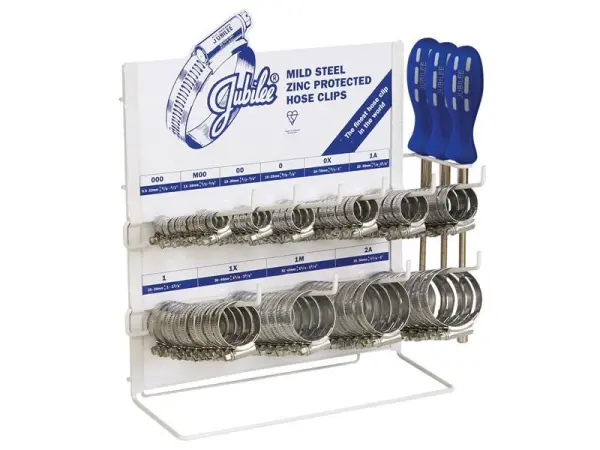 Jubilee Clip Dispenser with 100 Clips & 3 Flex Drivers