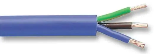 PRO ELEC Cable de Alimentación 3H Ártico, Azul, 1.5mm², 10m