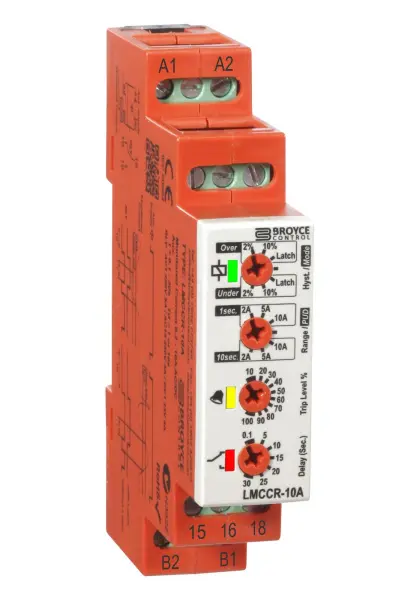 BROYCE CONTROL DIN Rail Current Monitoring Relay, SPDT, 8A