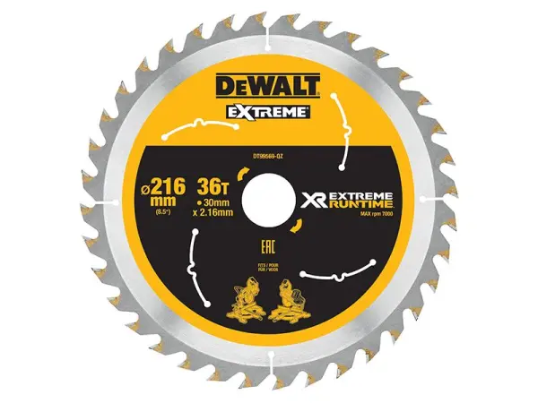 DEWALT XR FlexVolt Hoja de Sierra Circular - 216mm, 36 Dientes