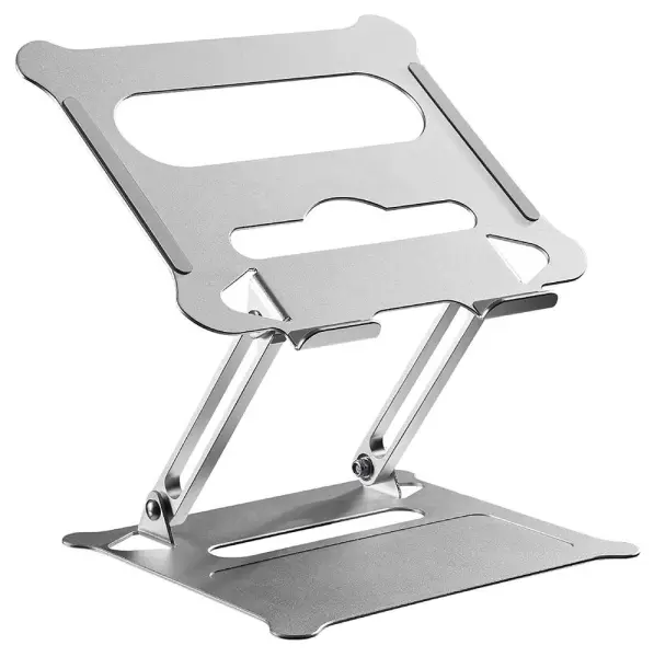 ProperAV Aluminium Laptop Riser Stand, Silver, 5kg