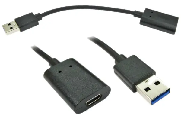 PRO SIGNAL USB-A 公頭轉 USB-C 母座 USB 3.0 轉接線