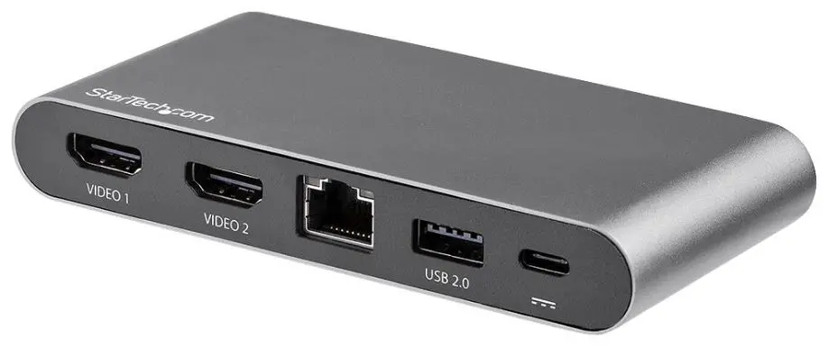StarTech מתאם USB-C כפול 4K HDMI עם טעינה חכמה PD 3.0