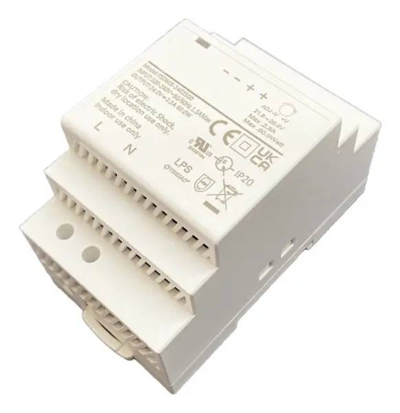 Fonte Alimentação IDEAL POWER 54W AC/DC para Trilho DIN, 12V 4.5A