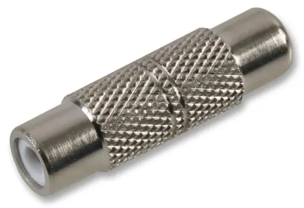 PRO SIGNAL Adattatore Phono/RCA, Tutto Metallo, Placcato Nichel