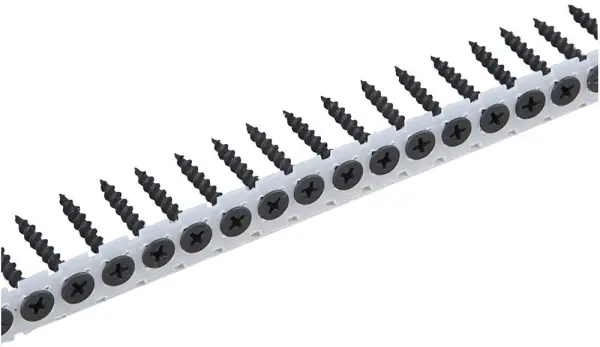 REISSER - 3.5mm Collated Bugle Head Phillips Black Drywall Screws - 32mm