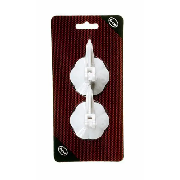 Raraion Lever Suction Hook, Carded 2 Pack