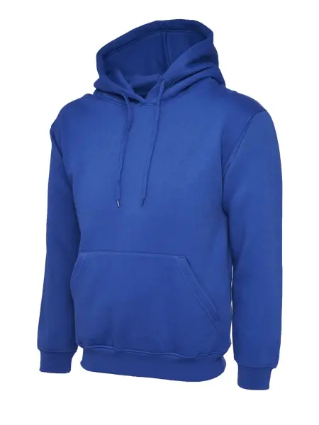 Uneek Classic Hooded Sweatshirt 50% Katoen 50% Polyester - Koningsblauw - 5XL