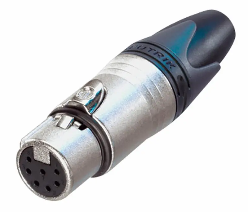 NEUTRIK Conector XLR Fêmea, 7 Polos, Contactos Banhados a Prata