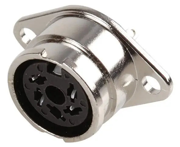 Prise de châssis DIN PREHKEYTEC 5 broches, 240°