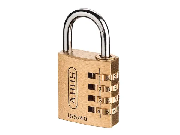 ABUS 165/40 Cadenas à combinaison 4 chiffres, Laiton, 40mm
