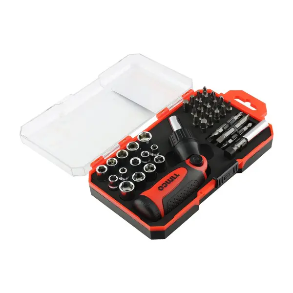 Timco - Set Pemutar Skru Ratchet & Bit (Saiz 46pcs - 46 Keping)