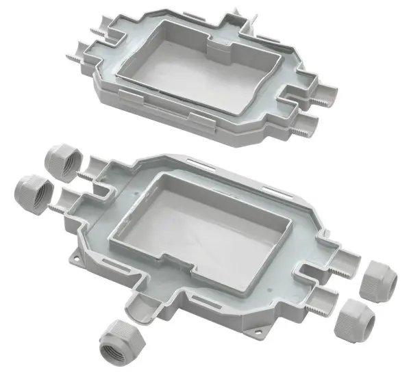 RAYTECH Fox Box 5-웨이 젤 접속함, IP69K 등급, 210x155x45mm