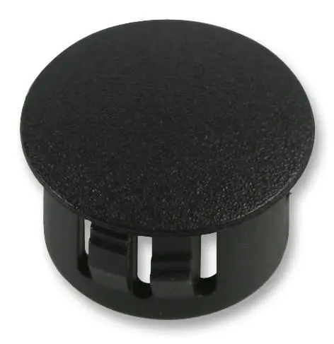 PRO POWER Plugs de Tampa Pretos Abobadados, 8mm, Pacote de 100