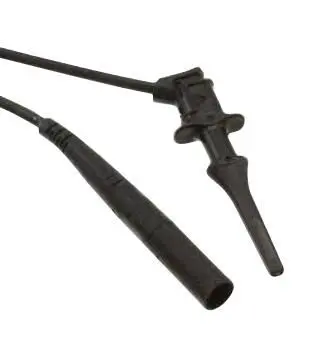 POMONA Minigrabber to Sheathed Banana Plug Lead 305mm Black