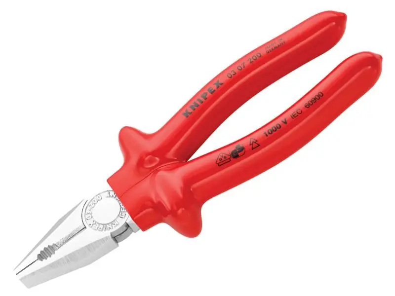 Knipex Kombizange mit VDE-isolierten Griffen, 200mm