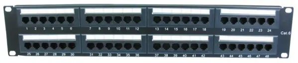PRO SIGNAL - 48-Port 2U Cat6 Patch Panel