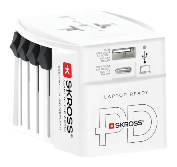SKROSS MUV PD World Travel Adaptor with USB - 45W