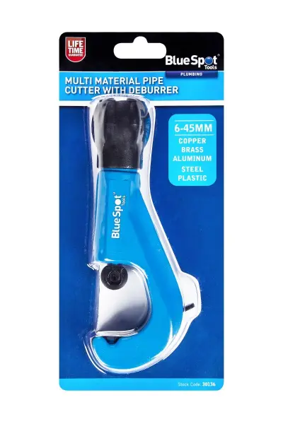 Blue Spot Tools - Pemotong Paip Pelbagai Bahan & Alat Penghilang Bur (6-45mm)