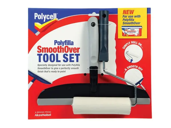Polycell SmoothOver Gereedschapsset - Schuimroller & Uitstrijkplaat