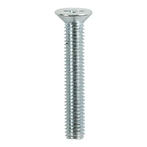 Timco Tornillos Métricos Roscados, M4 x 40mm, Cabeza Avellanada PZ, Zinc, 100 P