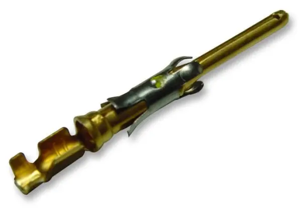 AMP TE Connectivity פיני לחיצה מוזהבים, 24-20AWG, חבילת 10