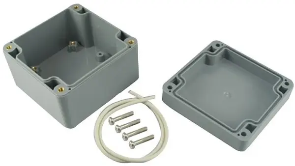 HITALTECH ABS kryt IP65 82x80x55 mm, šedý