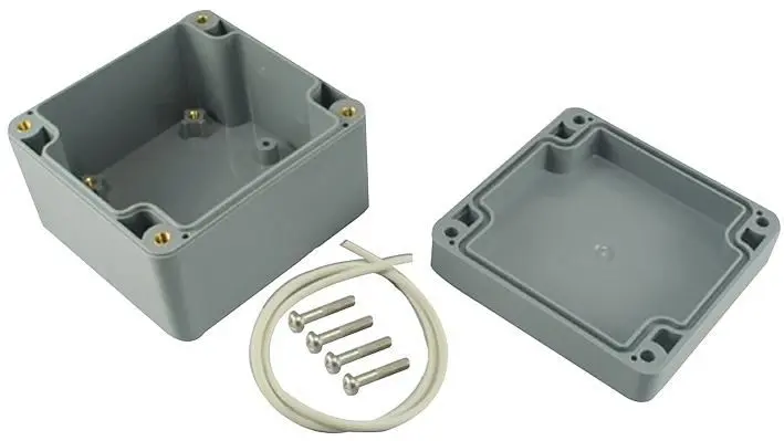 HITALTECH IP65 ABS-behuizing 82x80x55mm, Grijs