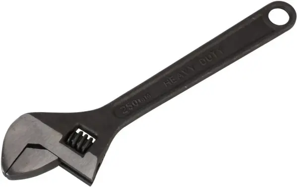 Duratool 10-inch Adjustable Spanner, Black, 250mm
