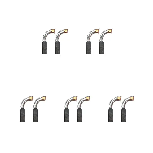 CarbonBr - 5 Tacair de 2 Scuaba Carbóin don Mheaisín Líomhnaithe Flex K9 (6x9x 