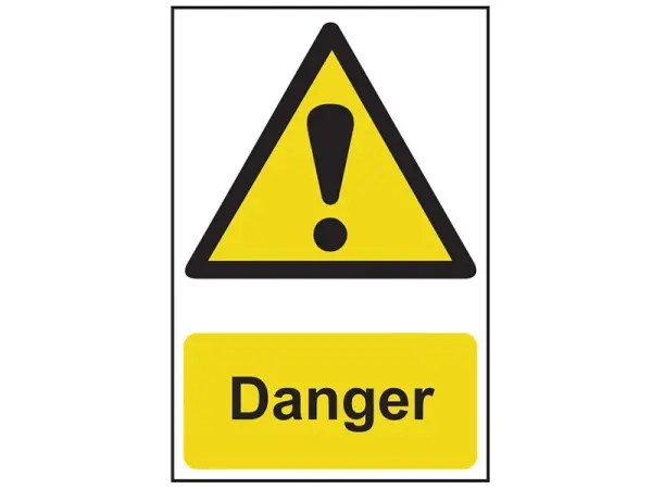 SCAN Danger PVC Safety Sign 200x300mm