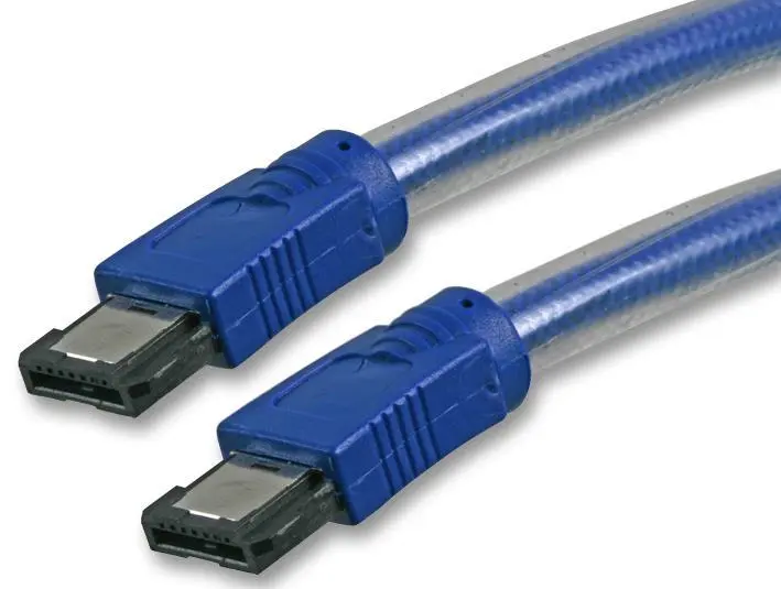 PRO SIGNAL eSATA 7-Pin Male to Male Data Cable, 3m, Blue
