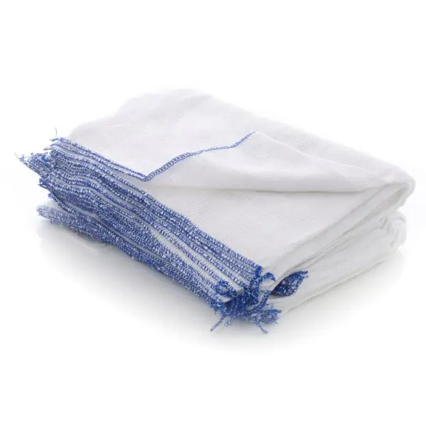 Wilsons Bleached Stockinette Cloth Blue Edge, 40 x 25cm