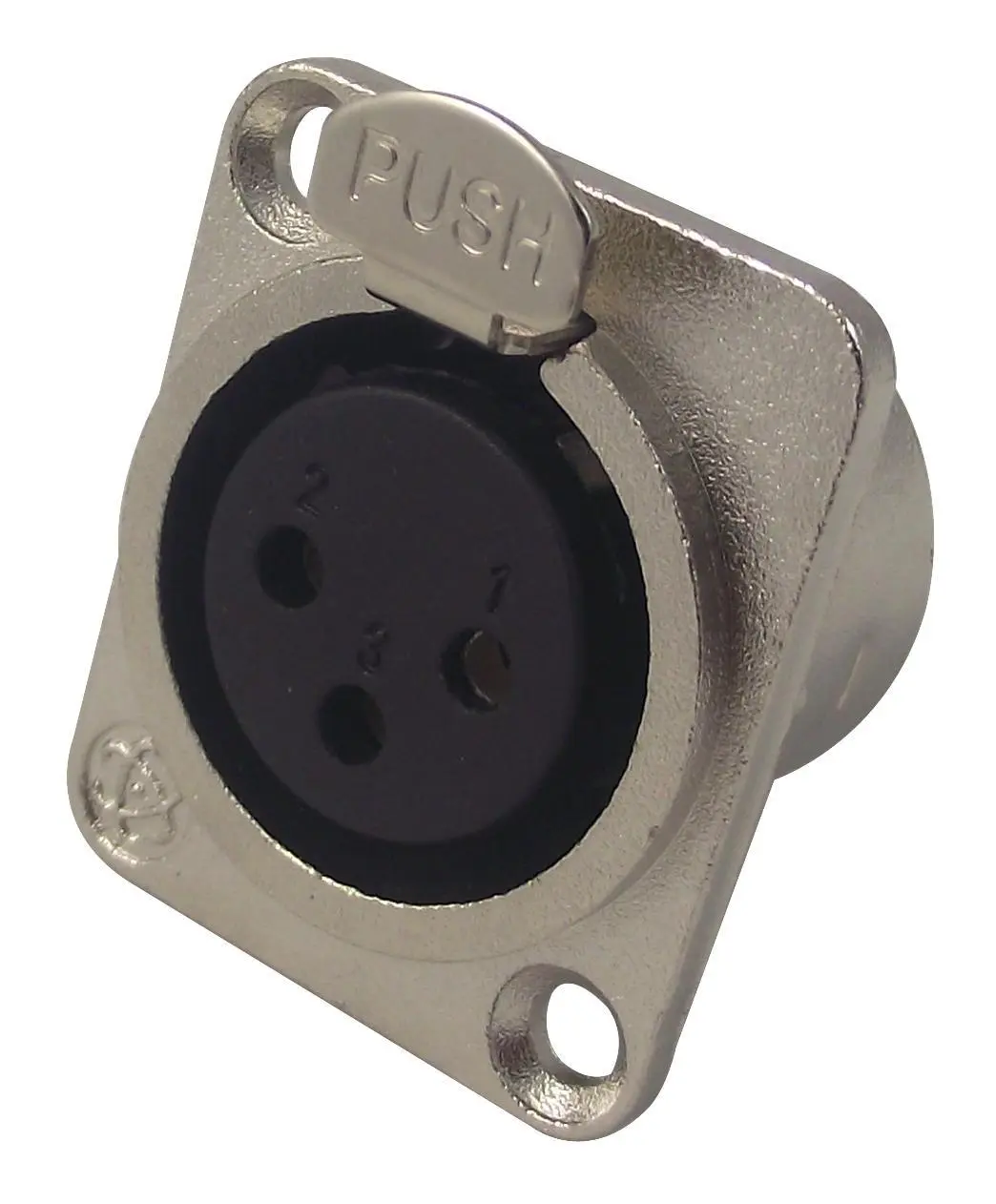 PRO SIGNAL - XLR Chassis-Steckdose, 3-polig, Nickel