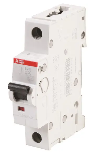 ABB 20A SP Type C MCB, 1 Pole, 277V