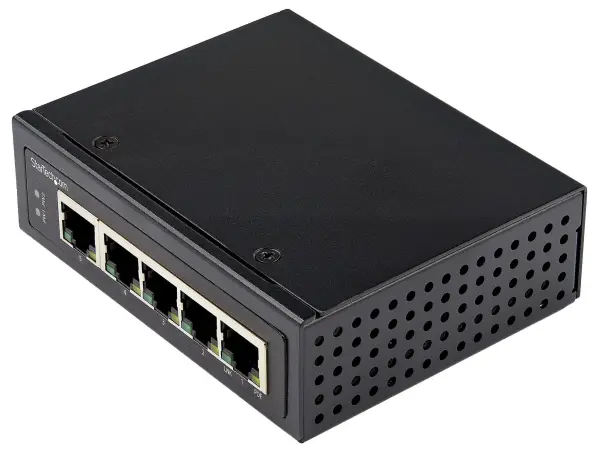 StarTech.com Industrial Gigabit PoE Switch 5-Port