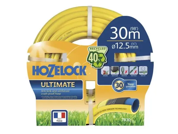 Hozelock Ultimate Hose 30m, 12.5mm Diameter, SuperTricoflex