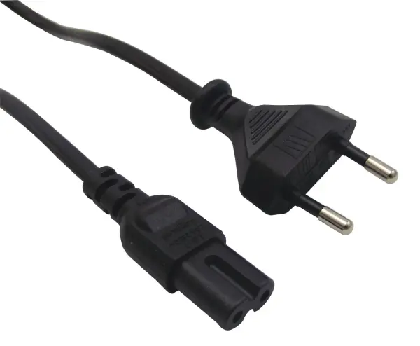 Multicomp Pro CEE 7/16 to IEC C7 Mains Lead, 1m Black
