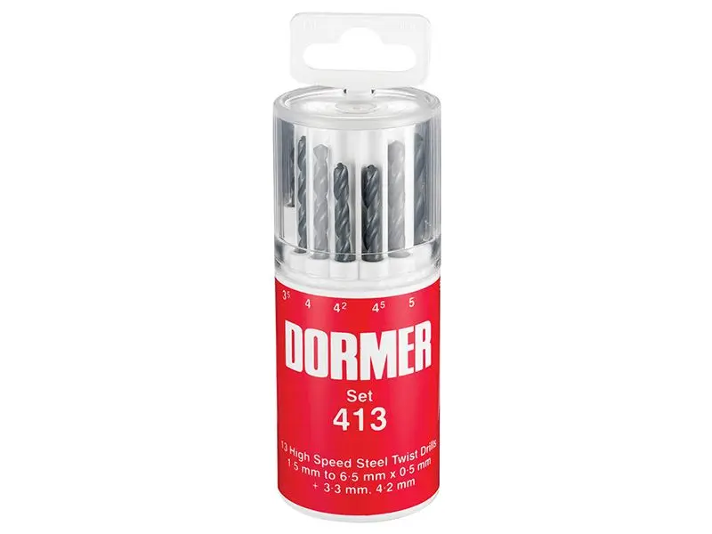 Dormer A191 No.413 Metrisch HSS-boorbitset, 13-delig 1,5-6,5mm