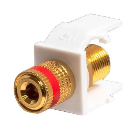 TUK ゴールドバインディングポストスピーカーコネクター ホワイト